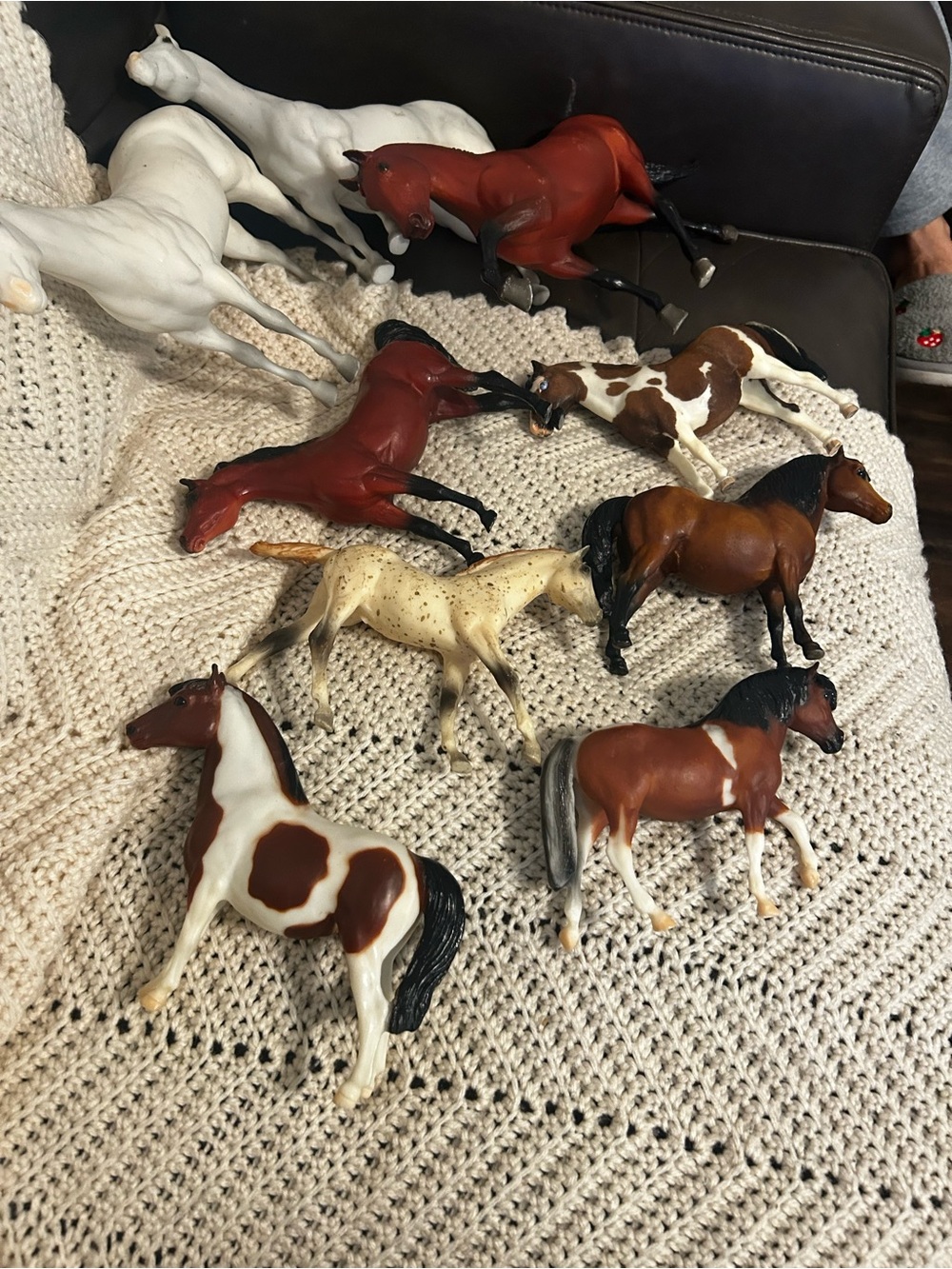 Breyer Mixed Color Toy Horse Figures - White, Brown, Chestnut, Bay, Palomino